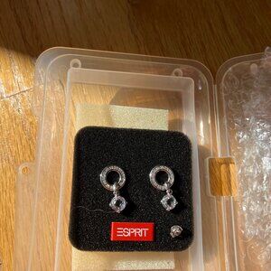 New Esprit Crystal Earrings